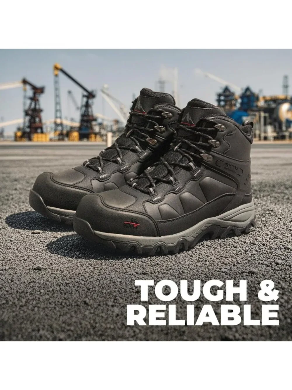 Men's Waterproof Steel Toe Work Boots | Durable, Slip-Resistant, Comfortable
